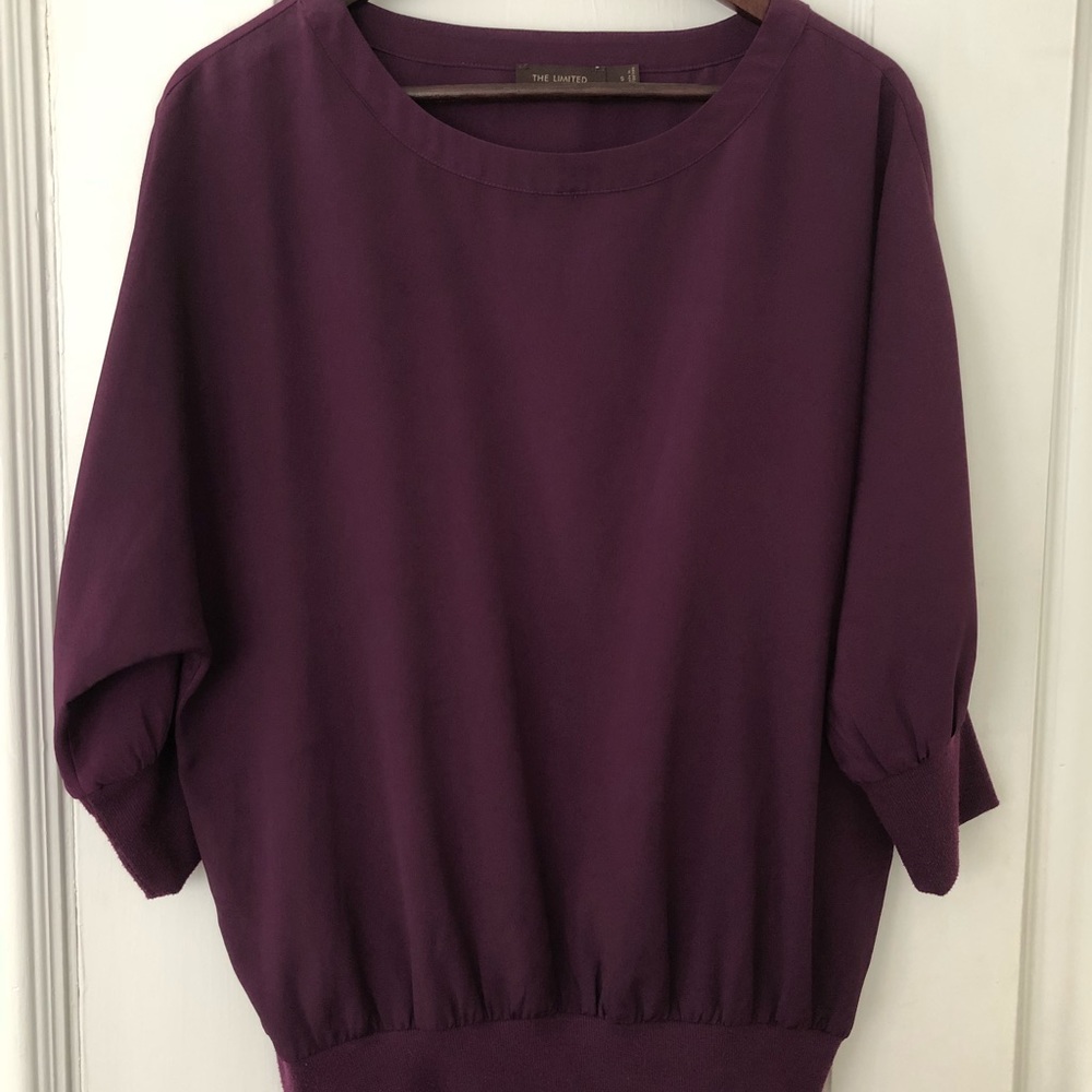 The Limited dark plum dress shirt